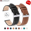 High Quality Genuine Leather Straps 18/20/22/24mm for Samsung Galaxy Watch3 Gear S3 Quick Release Watch Accessories Cowhide Band. 