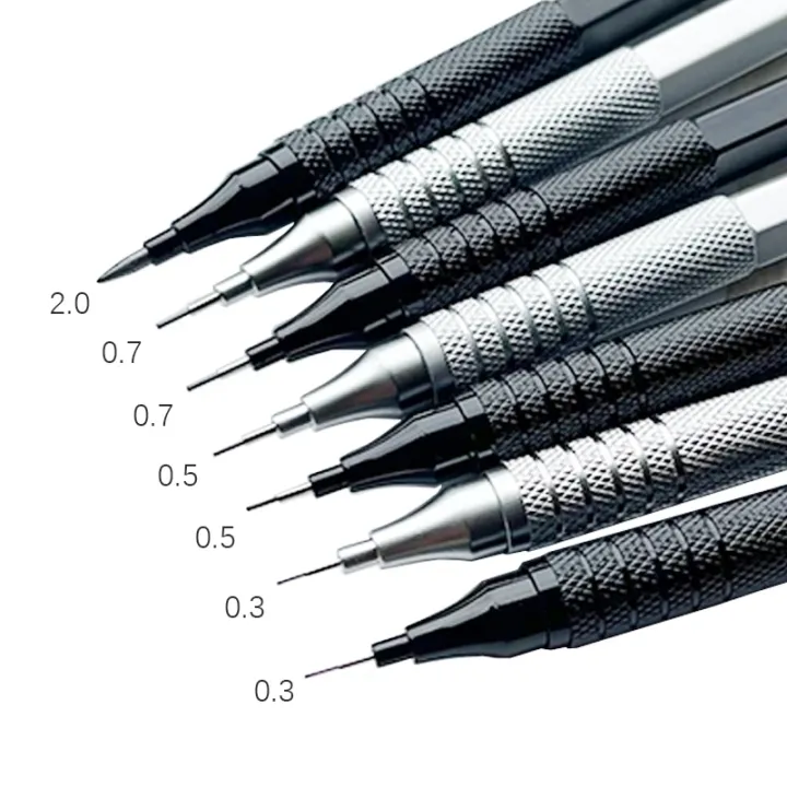 High%20Quality%20Metal%20Mechanical%20Pencils%20Set%20with%20Lead%20Refills%20Drafting%20Automatic%20Pencil%200.3,%200.5,%200.7,%202.0mm%20Pencil%20for%20Art%20Supply%20-%20Image%202