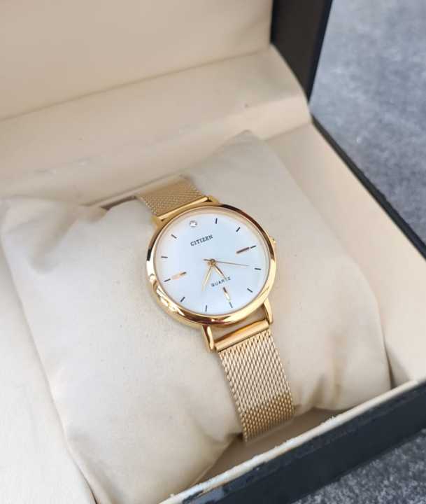 Citizen Brand  Gold Belt  Ladies Watch - Japanese Movement