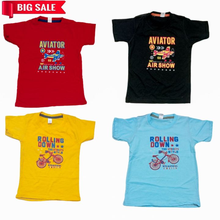 4 Pis Half Hata T Sirt For For Baby Boys