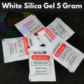 White Silica Gel 5g - 100 Packets: Quality Moisture Absorption in Eye-Catching Packets - ^ Protect Your Valuables.