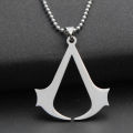 Stainless Steel Assassin Syndicate Creed Pendant Game Movie Anime Cosplay Necklace .