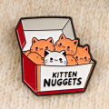 Cute Cat Quotes Enamel Pin Cartoon Cat's Paw Brooch For Coat Women's Brooches Fashion Lapel Badges Jewelry  for Friends. 
