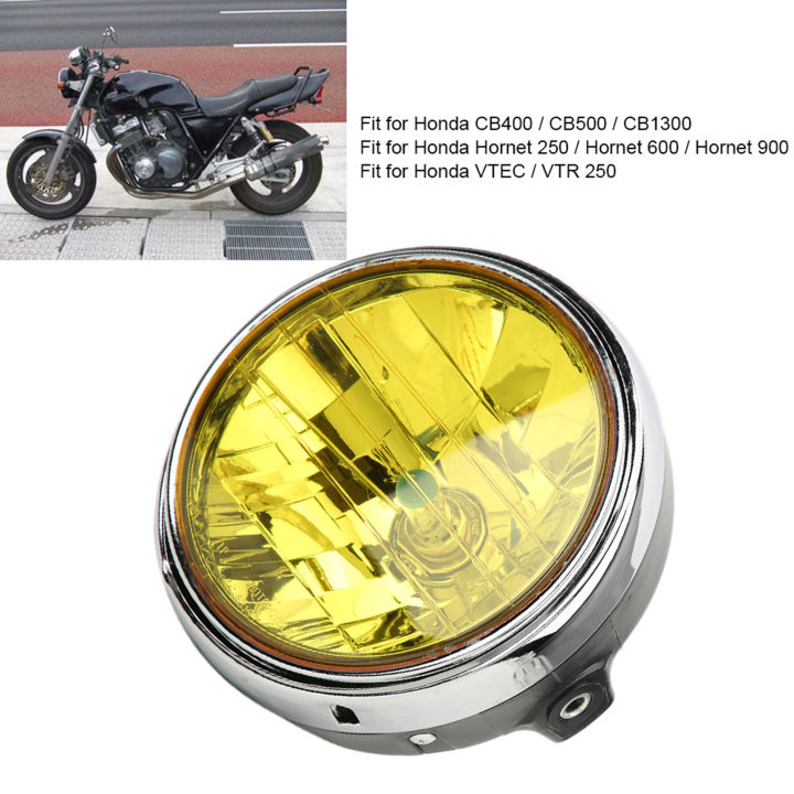 Motorcycle Retro Headlamp Front Headlight Fit for CB400/Hornet 250/VTEC Motorcycle Modification Retro Headlight