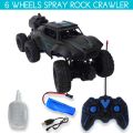 Remote control jeep spray
rock crawler. 