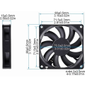 DC 12V 24V 8cm Brushless Computer Case CPU Cooling Fan 8025 80mm Axial Cooler Fan 80x80x25mm PC Case ventilator Radiator Fan. 