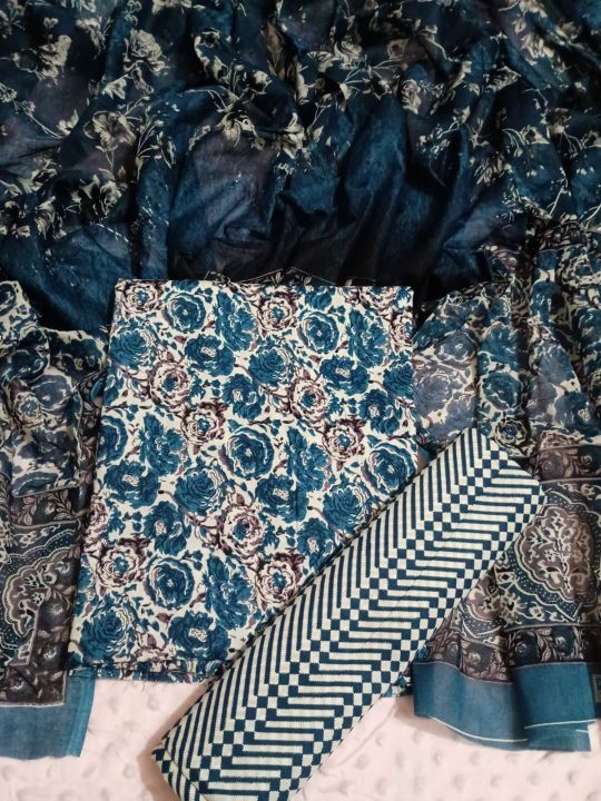 Exclusive fine cotton three piece