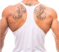 Men's Gym Stringer Tank Tops Cotton Y-Back Running Vests Bodybuilding Fitness Sleeveless Shirt Muscle Training Singlets.