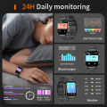 LIGE Smart Watch For Android iOS Men IP68 Waterproof Outdoor Sport Tracker LED Flashlight Bluetooth Call Man Smartwatch.