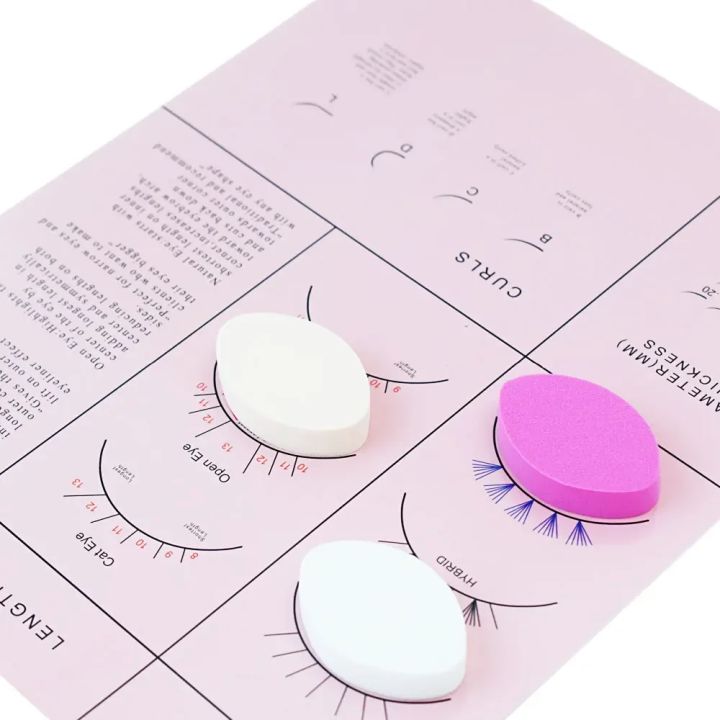 Beginner%20Lash%20Map%20Chart%20Wispy%20Lashes%20Pratice%20Chart%20Eye%20Shape%20Sponges%20Reusable%20Lash%20Extension%20Practice%20Lash%20Mapping%20%20Makeup%20-%20Image%204