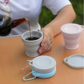 Outdoors Silicone Folding Cup with Hanging Hole Creative Water Cup Travel Portable Washing Cup Fashion Travel Silicone Cup. 