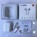 i7 Mini TWS Earbuds Wireless Bluetooth Earphones White Color. 