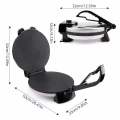 Premium 10-Inch Roti Maker, Bread Maker, Chapati Press & Flatbread Maker – Non-Stick Plates, Stainless Steel, 1800W Double Heating. 