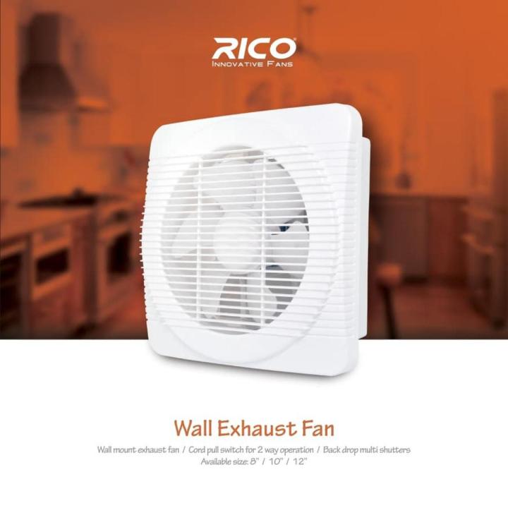 RICO EXHAUST FAN PURE PVC PURE COPPER DOUBLE ACTION MOTOR | Daraz.pk