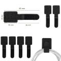 Reusable Cable Ties Fastening Wire Organizer Cord Rope Holder Self Adhesive Adjustable Cord Organizer Straps Desk Management. 