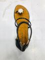 Ladies Fashionable Slim One Pie Stone Ribbon Flat Sandals. Ladies New Collection High Quality Belt Shoes.