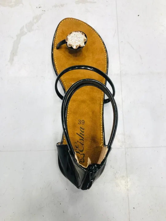 Ladies%20Fashionable%20Slim%20One%20Pie%20Stone%20Ribbon%20Flat%20Sandals.%20Ladies%20New%20Collection%20High%20Quality%20Belt%20Shoes%20-%20Image%206