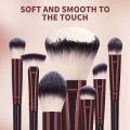 MAANGE Professional Makeup Tool Kit Kabuki Mineral Powder Brush Eyeshadow Blush Brush Premium Handle Soft Dense Hair for . 