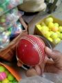 Soft indoor & outdoor practice ball cricket ball with synthetics Red cricket ball practice ball soft for kids. 