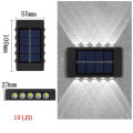 Solar Outdoor Wall Light 10 LED Waterproof Garden Light Courtyard Balustrade Decorative Atmosphere Lamp Down Luminous Solar Lamp. 