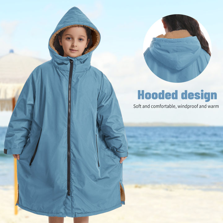 Waterproof%20Kids%20Changing%20Robe,%20Fluffy%20Wearable%20Blanket,%20Warm%20Soft%20Towel%20Hoodie%20,%20Swim%20Surf%20Poncho%20for%205-12%20Years%20-%20Image%203