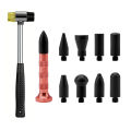 DIY Auto Paintless Dent Repair Kit Dent Hammer Metal Tap Down Pen 9 Heads Tips Dent Removal Tools for Car Hail Damage Repair. 