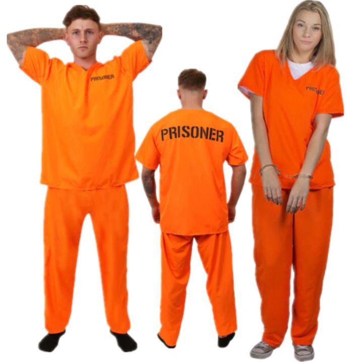 Haunted House Adult Prisoner Man Costume