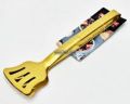 Stainless steel golden  food tongue food chimta 3pcs set mediam size. 