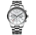 New LiGE Three Miter Stainless Steel Chein Chein Watch For Men. 