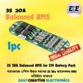 3s 20A Balanced BMS with Overcharge Protection circuit for 12.6 volt Battery Pack. 
