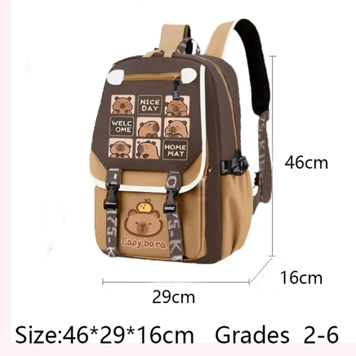 Kawaii%20Capybara%20Stylish%20Khaki%20Kid%20Backpack%20School%20Bag%20Casual%20Daypack%20Teens%20Boy%20Girl%20Shoulder%20Bag%20Children%20Schoolbag%20Backpack%20%EF%BB%BF%20-%20Image%207