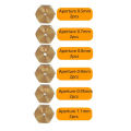 Brass Nozzle Set 12PCS for Gas Stove Conversion Natural Gas G25 Cooktops 0.5/0.7/0.8/0.9/0.95/1.1mm With Sleeve.