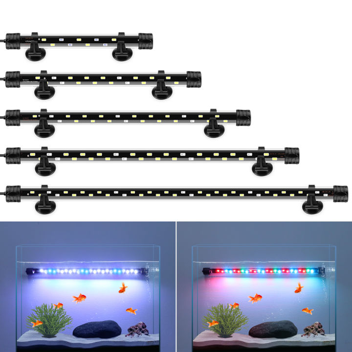 Blue+White / RGB Aquarium Underwater LED Fish Tank lamp LED Bar Light ...