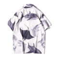 Dark Icon Animal Printed Thin Material Men's Shirt Short Sleeve Button Down Retro Shirts for Man Streetwear Clothing. 