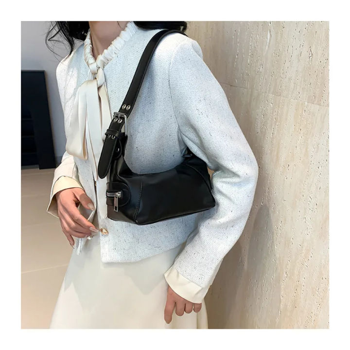 New%20women's%20armpit%20bag%20retro%20shoulder%20bag%20leather%20zipper%20handbag%20-%20Image%203