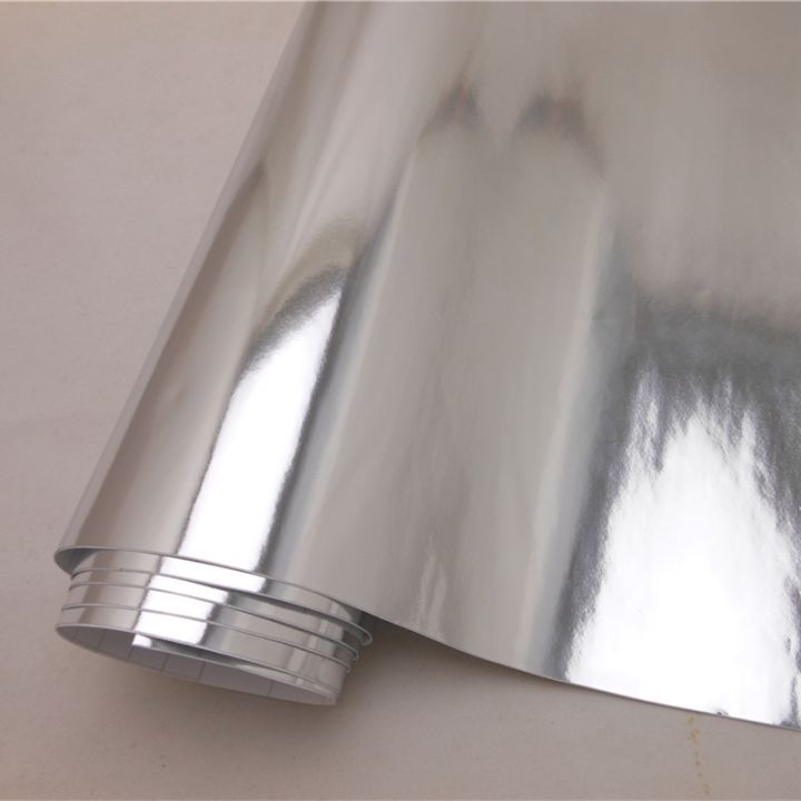 thumbnail image 2 of Glossy Mirror Chrome Silver Vinyl Wrap Roll - 100ft X 5ft, 3-Layer, For Cars, Vans, Motorcycles 2 of 6