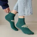 5 Pairs/Set Letter Printed Men Sock Low Cut Ankle Socks for Spring and Summer. 