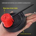 Road bicycle TPU inner tube 700C*23 35C 45/65/80L type mouth puncture-resistant lightweight inner tube General bike accessories. 