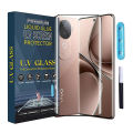 VIVO V40e UV Tempered Glass Screen Protector 9H Hardness Full Curved Nano Coating Smudge Resistant. 