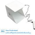 New light room V2 mini portable foldable photography studio with LED light folding mini photo box with 22.6x23x24 cm LED light.. 
