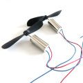 1set=2pcs DC3.7-4.2V 716 7*16MM Micro DIY Helicopter Coreless DC Motor With Propeller Great Torque High Speed Motor. 