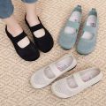 Women Flats Shoes Slip on Foldable Loafers for Women Square Toe Single Shoes Hollow Out Fashion Mom Casual Shoes for Ladies. 