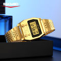  2460 Fashion Brand Men's Electronic Watch Multifunction Luminous Calendar Waterproof Steel Strap Sport Men Digital Watches skmei 2460. 