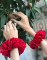 Artificial Flower Hand Gajra With velvet. 