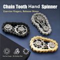 Chain Tooth Hand Spinner Metal Fidget Spinner Anti Stress EDC Toy for Adults. 