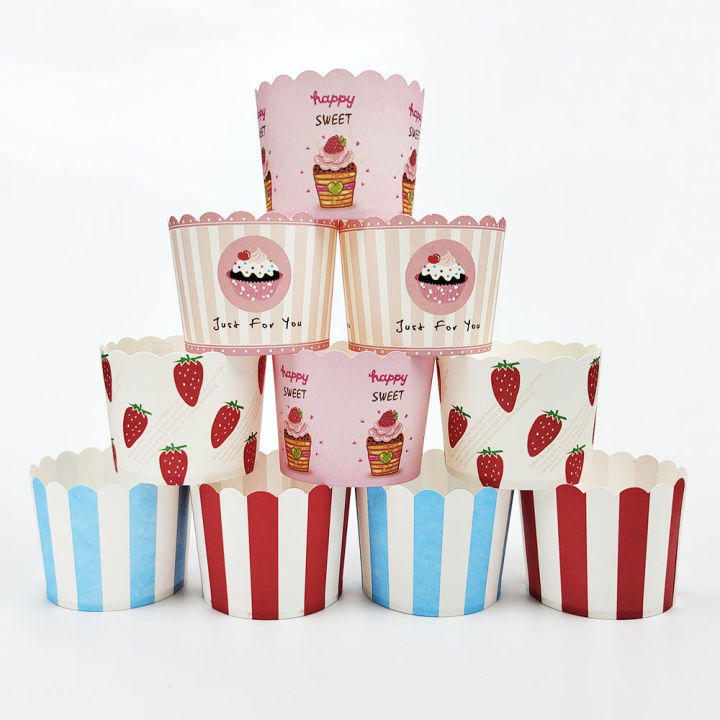 50Pcs Cupcake Mold Cups Cake Liner Baking Cup Pink Kawaii Muffin Cupcake Wrapper Cake Mold Party Baking Accessories Tools