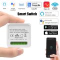 Tuya Mini 16A WiFi Smart Switch 2-Way Module On/Off Breaker Wireless Remote Voice Works With Smart Life Google Home Alexa Alice. 