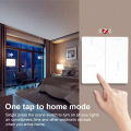 Tuya ZigBee Smart Scene Switch Wireless 12 Scene 4 Gang Push Button Remote Control Switches Automation Scenario For Tuya Devices. 