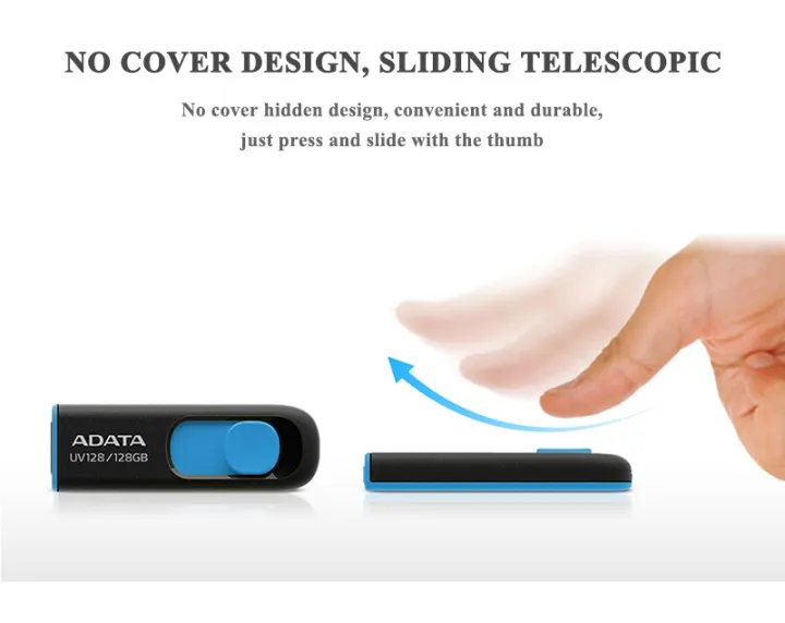 ADATA%20UV128%20USB%203.2%20Flash%20Drive%2032GB%2064GB%20128GB%20256GB%20Pen%20Drive%20Memory%20Stick%20for%20Desktop%20and%20Laptop%20Computer%20-%20Image%203