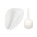 FLYMUYU Coffee Bean Dosing Cup and Spoon Set, Ceramic Dosing Vessel Measuring Tray Kit for Coffee or Tea, Espresso Accessories.